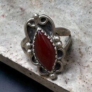 Vintage Womens Navajo Sterling Silver Handcrafted Boho Southwestern Ring Sz 5.25
